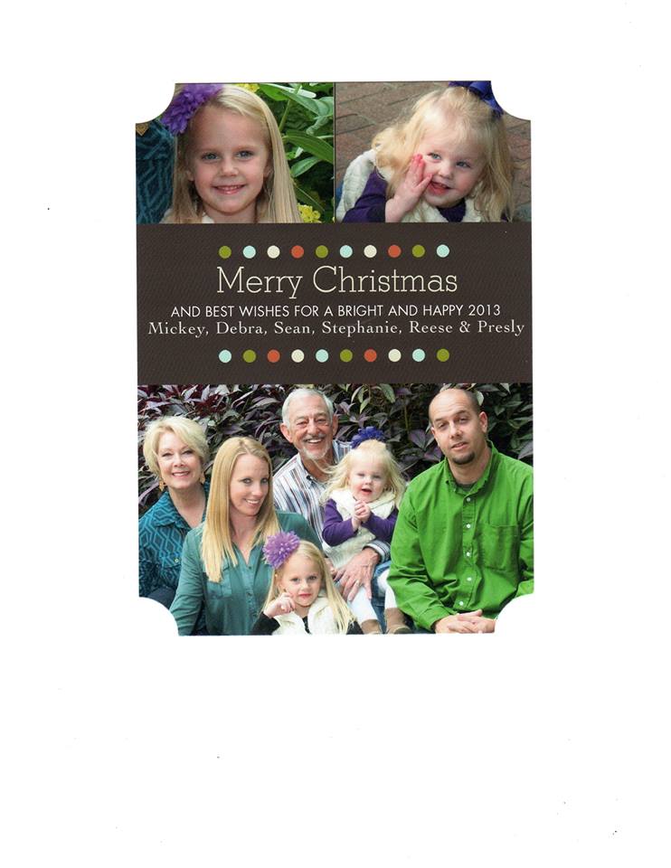 Debra Jones Schwartzenburg and family 2013